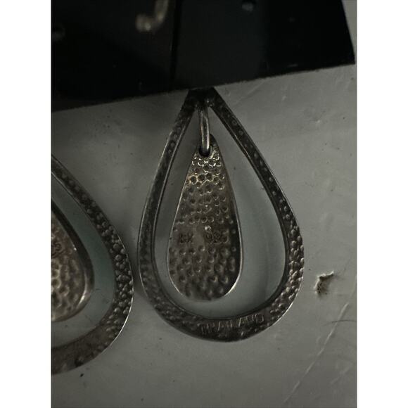 925 Earrings Dangles Drops Vintage Sterling Silver SX 925 Thailand 5.89g - Picture 6 of 6